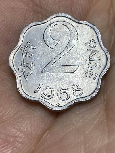 2025年第六十七场(总第九十三场）外国好品散币(免佣金) - 印度🇮🇳1968年2派沙