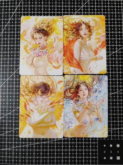 铃鹿第五期（提示一：自制卡难免瑕疵，可能存在撞角爆边等出厂瑕疵，介意慎拍；提示二：参拍请慎重，跑单押金不退的）） - 燎原刷子大头卡4张