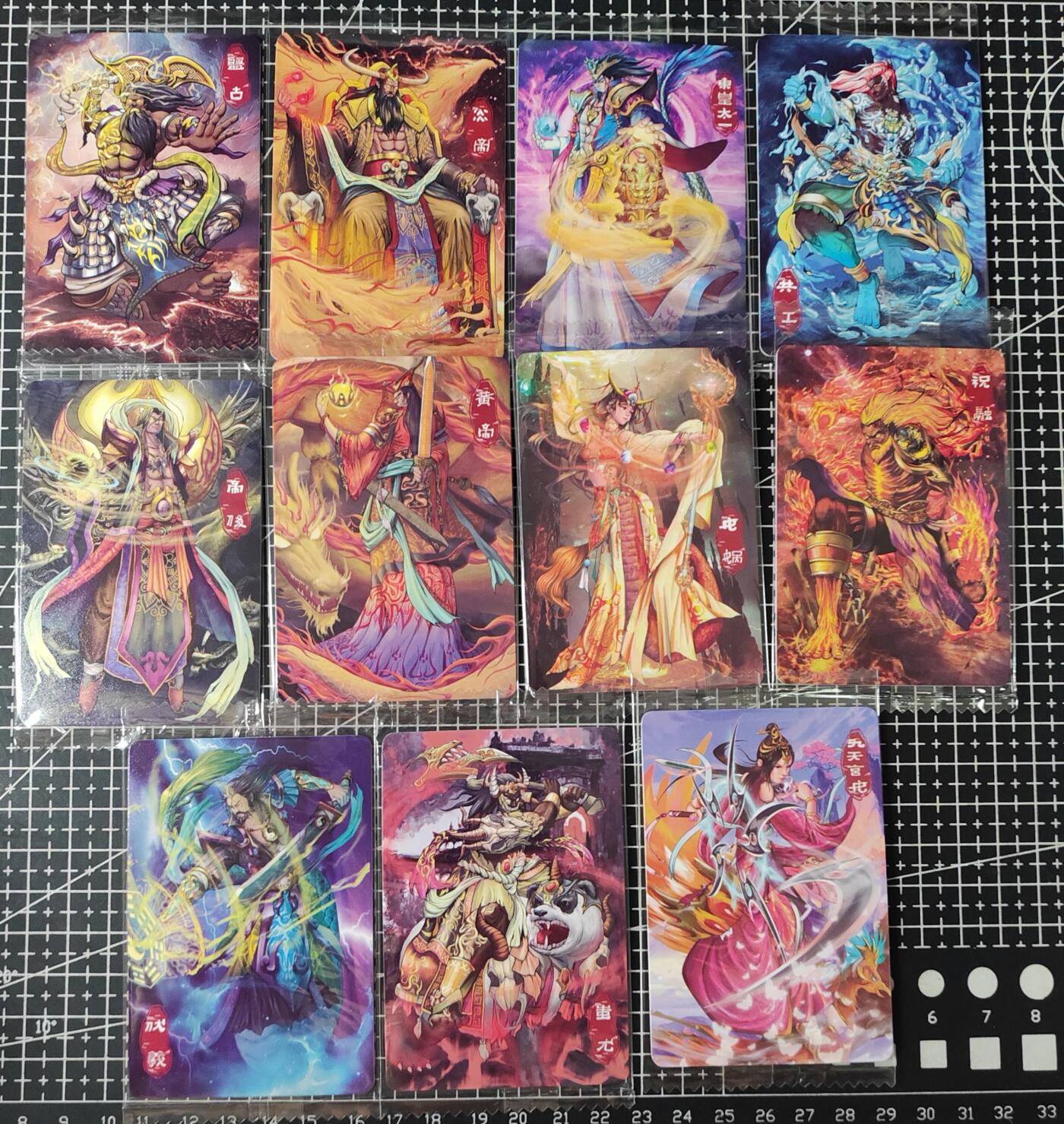 铃鹿第五期（提示一：自制卡难免瑕疵，可能存在撞角爆边等出厂瑕疵，介意慎拍；提示二：参拍请慎重，跑单押金不退的）） 可可瑞听上古十大正神+九天玄女原膜普卡
