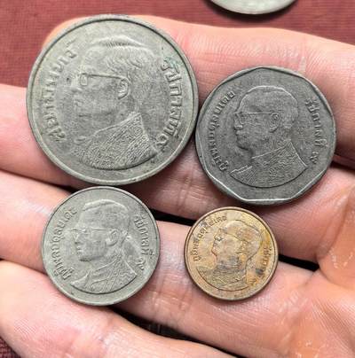 南宋泉阁俄币 外币 国币 专场第十四期【送拍无额外佣金】 - 泰国 拉玛九世泰铢一套4枚 通货好品