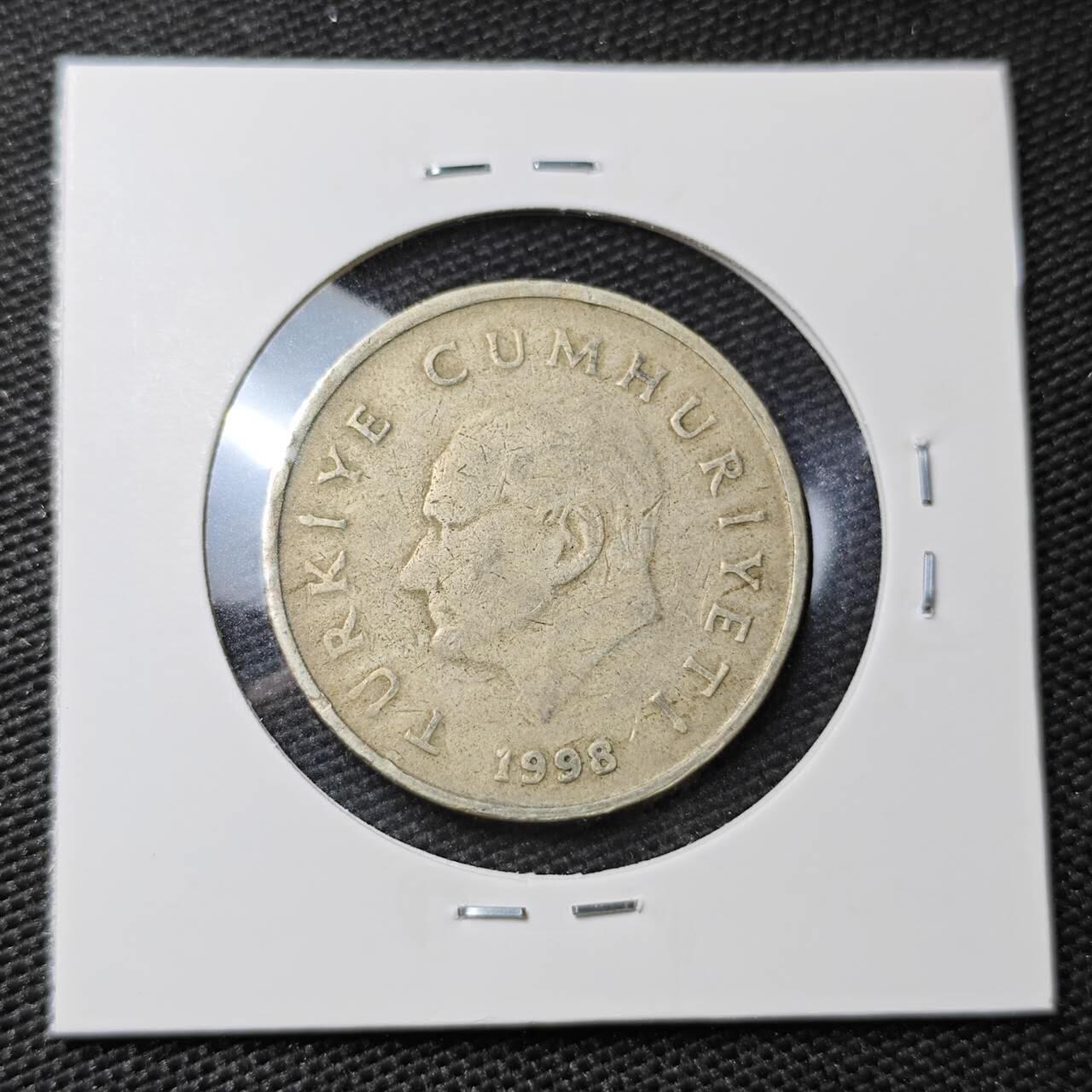 KK钱币收藏小铺 第308期 2月预留时间 周末发货 1998土耳其50里拉 