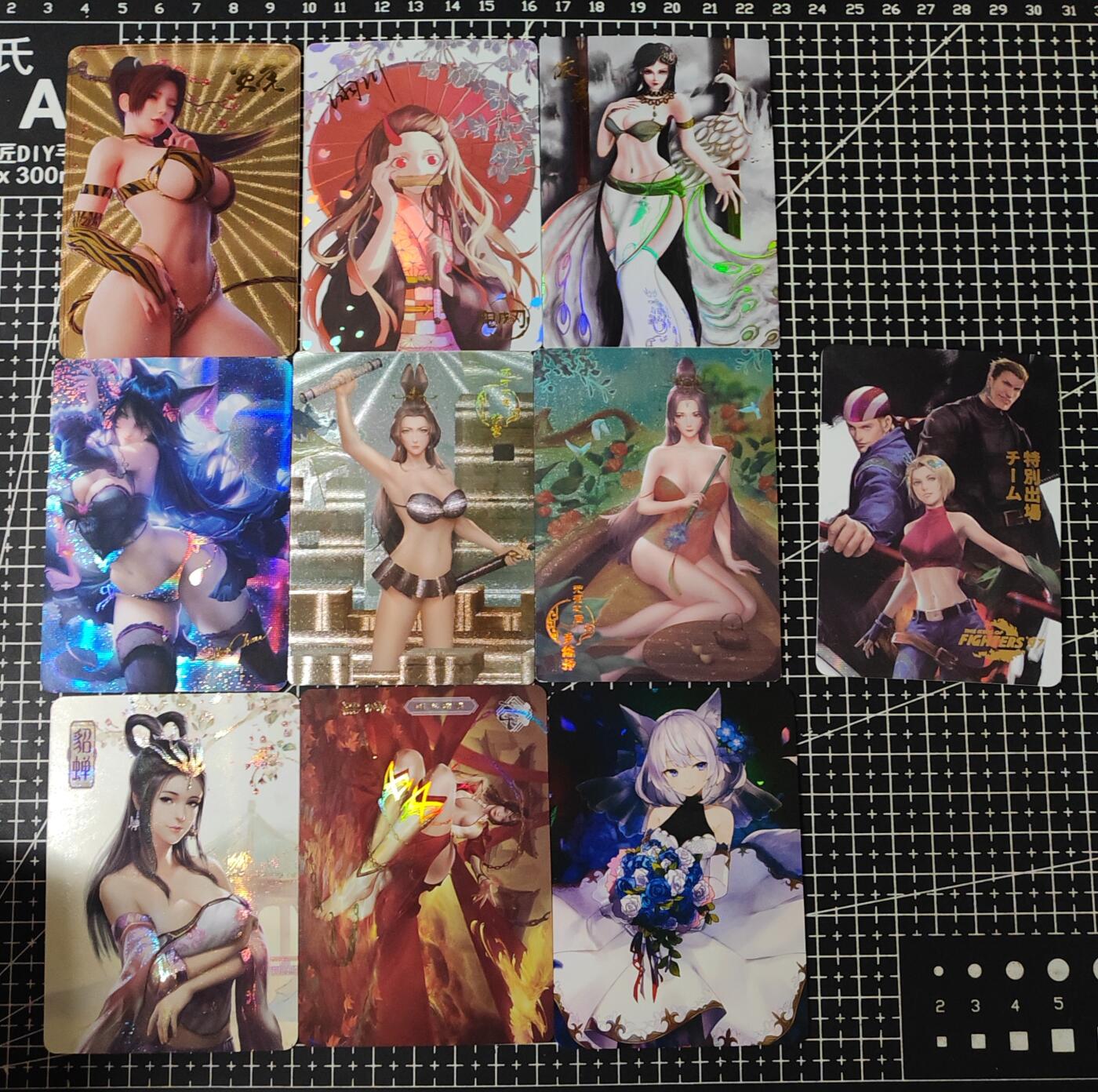 铃鹿第五期（提示一：自制卡难免瑕疵，可能存在撞角爆边等出厂瑕疵，介意慎拍；提示二：参拍请慎重，跑单押金不退的）） 各家妹卡100张