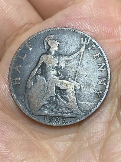 2025年第六十八场(总第九十四场）外国好品散币(免佣金) - 英国🇬🇧1907年半便士(爱德华七世时期)