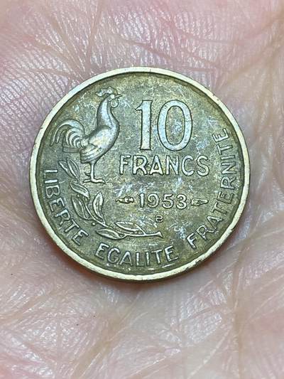 2025年第六十八场(总第九十四场）外国好品散币(免佣金) - 法国🇫🇷1953年10法郎(B标，博蒙莱罗热造)