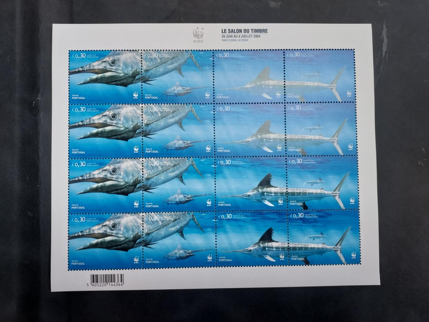 理想集藏/博彦收藏 7月26日邮票专场 葡萄牙 WWF 小版 4.8欧元面值 全新