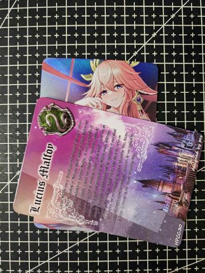 铃鹿第五期（提示一：自制卡难免瑕疵，可能存在撞角爆边等出厂瑕疵，介意慎拍；提示二：参拍请慎重，跑单押金不退的）） - 八重神子艺术版单卡彩闪