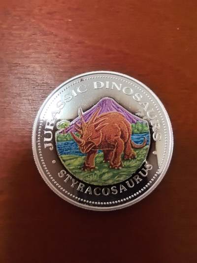 长老汇蛇年精选第二十三场拍卖 1993赤道几内亚戟龙7000法郎彩色精制银币