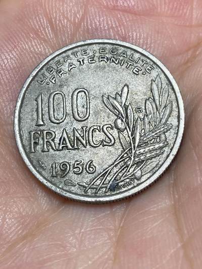 2025年第六十八场(总第九十四场）外国好品散币(免佣金) - 稀少年份–法国🇫🇷1956年100法郎(B标，博蒙莱罗热造)