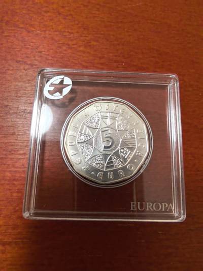 长老汇蛇年精选第二十三场拍卖 2007奥地利男子普选百周年5欧元9边形银币