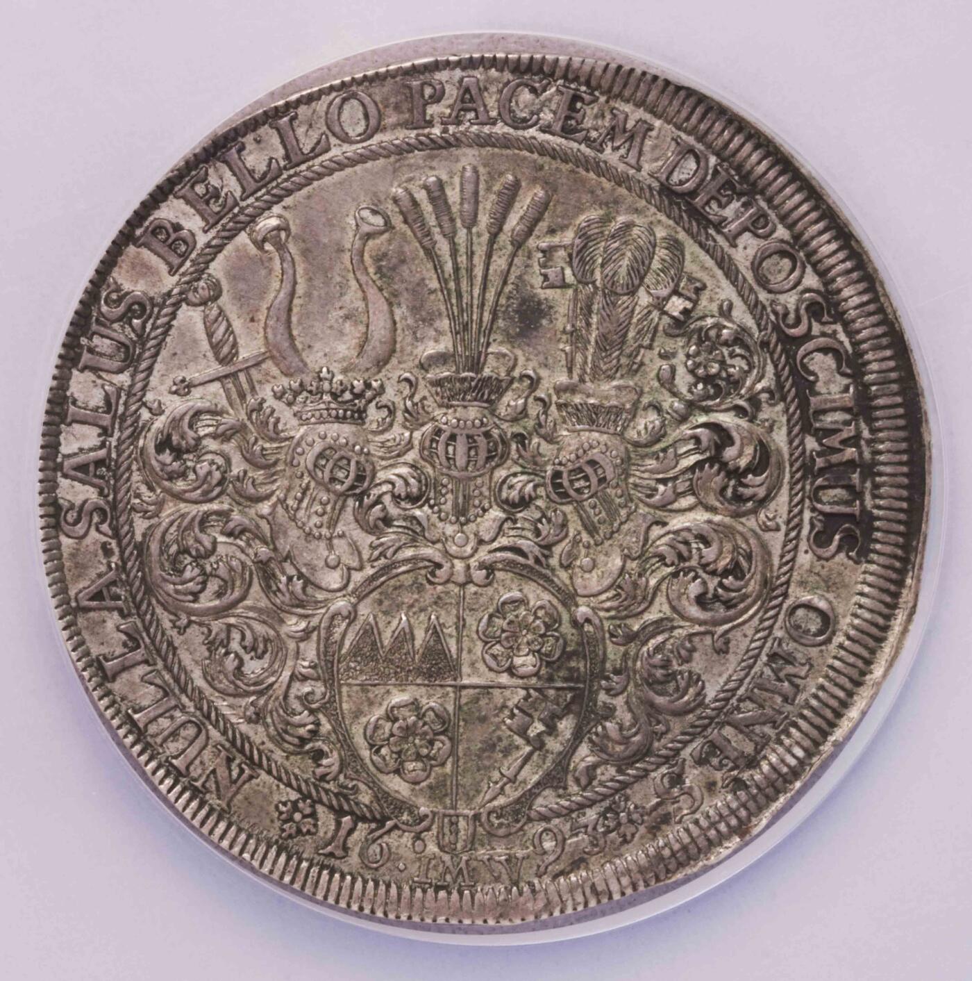 NGC-AU58 1693乌兹堡大主教大型泰勒冠军早期精美设计