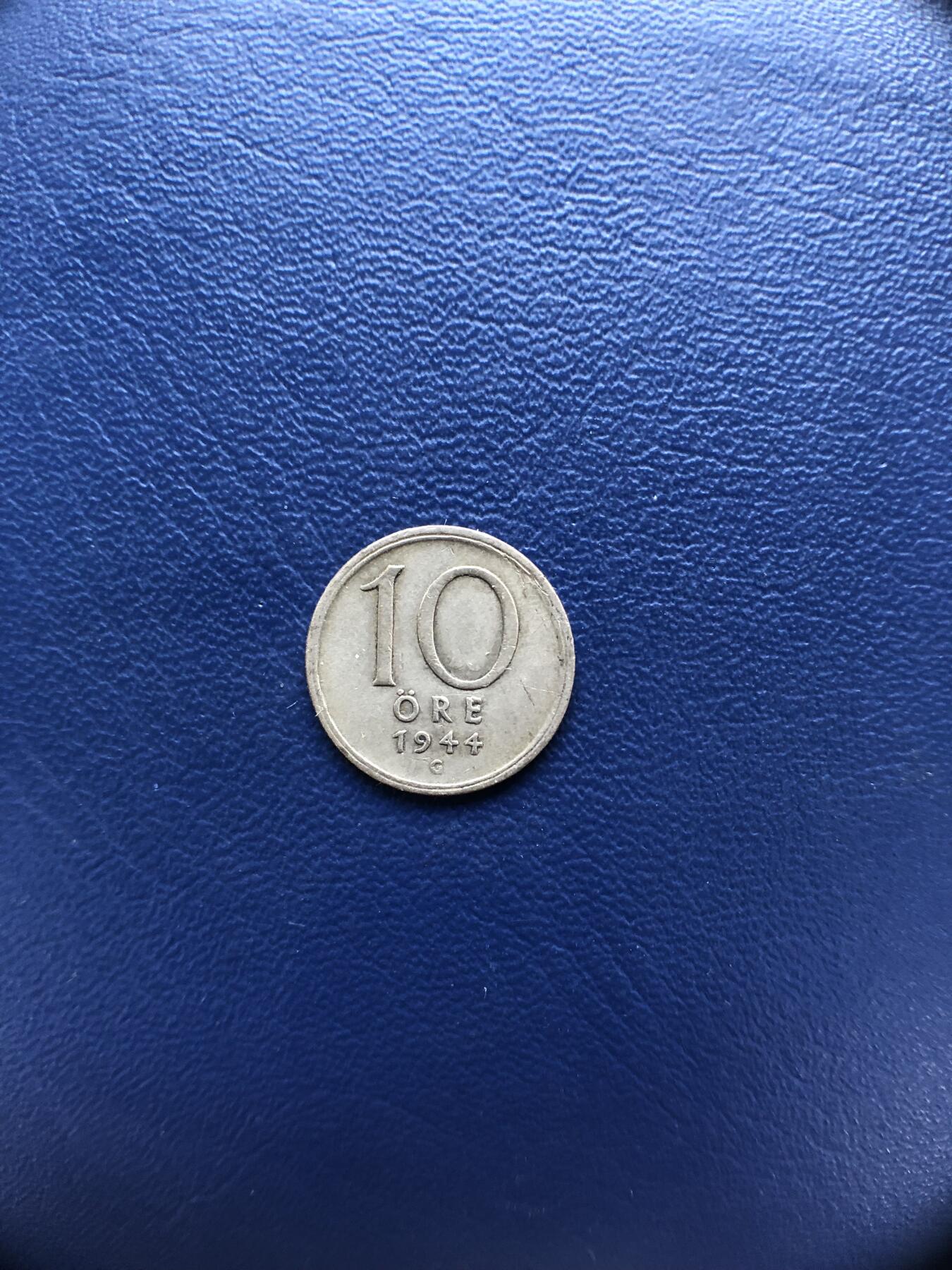 日本朝鲜俄罗斯多国纸币硬币 瑞典1944年10欧尔银币