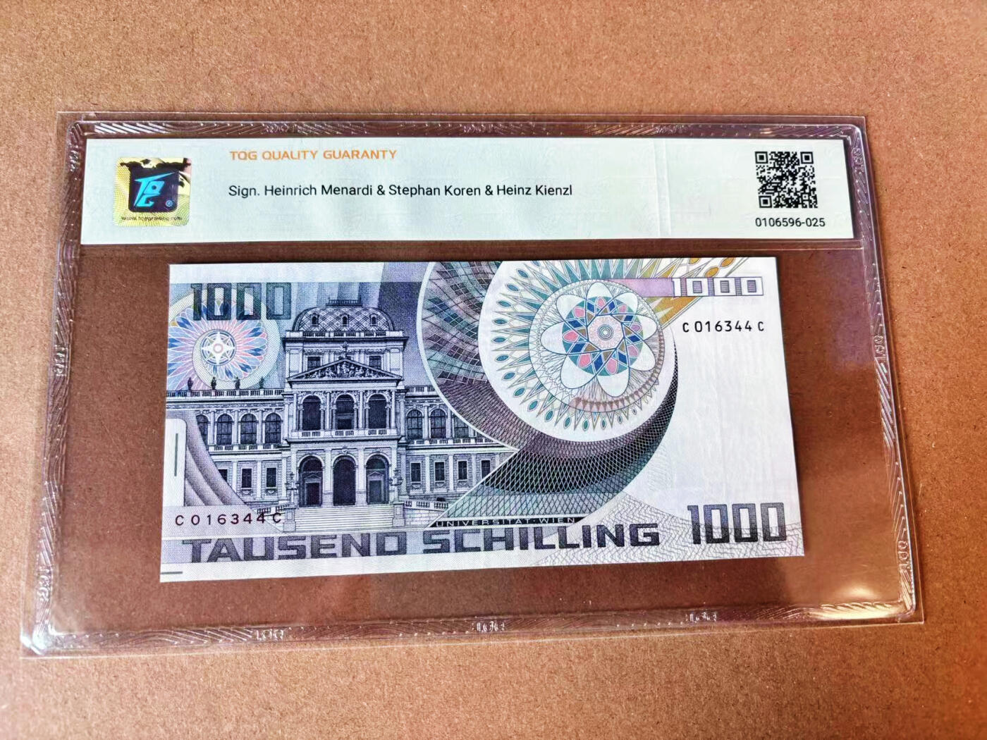 【Blue Auction】世界纸币精拍第697期【精】——18级TOP拍卖/信誉/品质/专业/高效💫 奥地利 1983年1000先令 TQG64 薛定谔