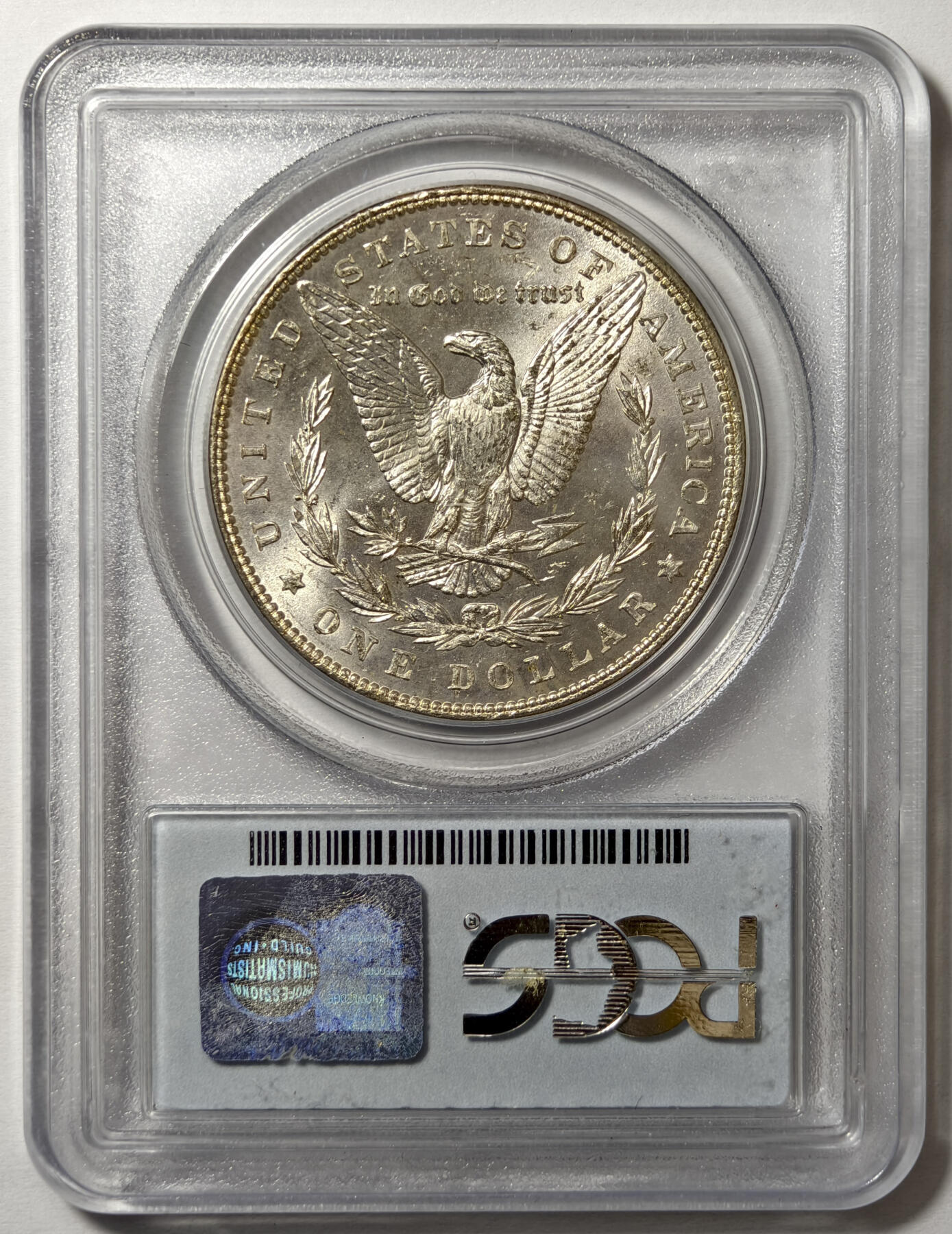 紫瑗钱币——第575期 美国 1886年  摩根 大头妹 1美元 银币 PCGS MS64 老盒 霜面银光，银霜细腻