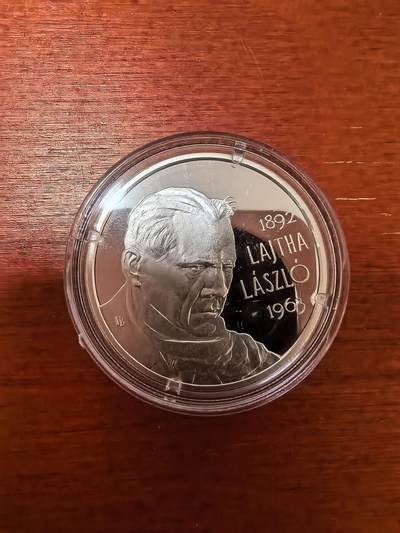 长老汇蛇年精选第二十四场拍卖 - 2017匈牙利拉依塔诞辰125周年5000弗林特精制银币，带证书，5000枚