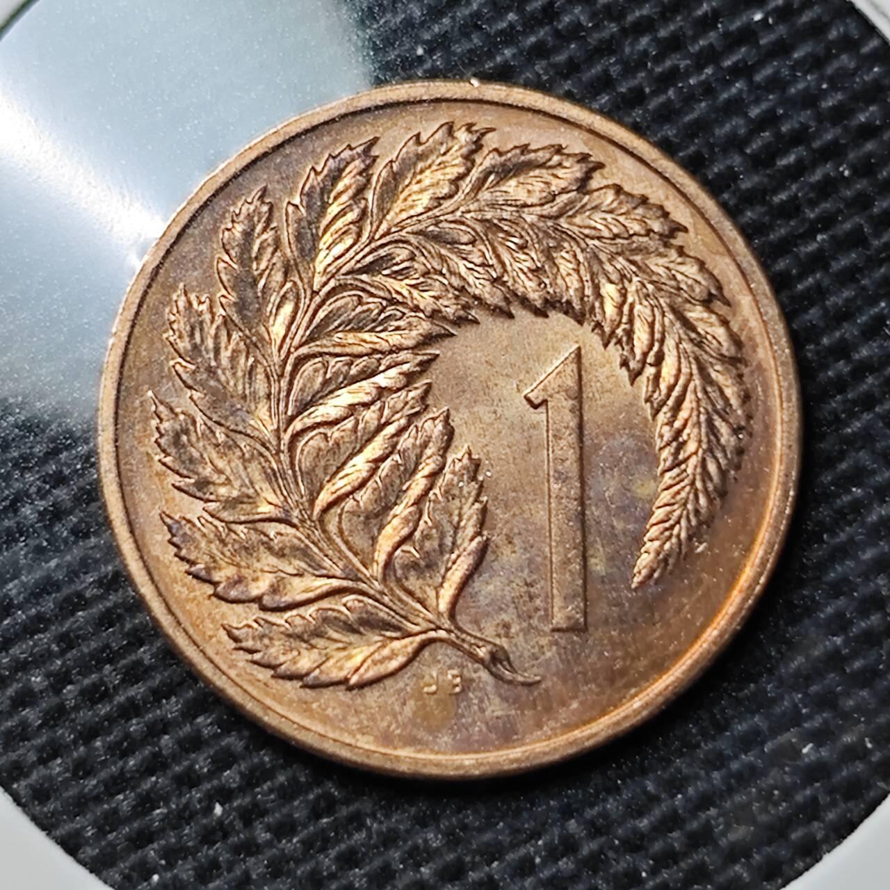 KK钱币收藏小铺 第309期 2月预留时间 周末发货 1980新西兰1分 好品
