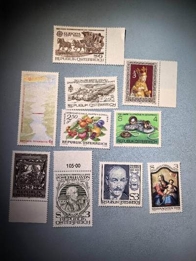 盛世勋华——号角文化勋章邮票专场拍卖第270期 - 奥地利邮政1970-80年代发行全新邮票 各种题材 10枚
