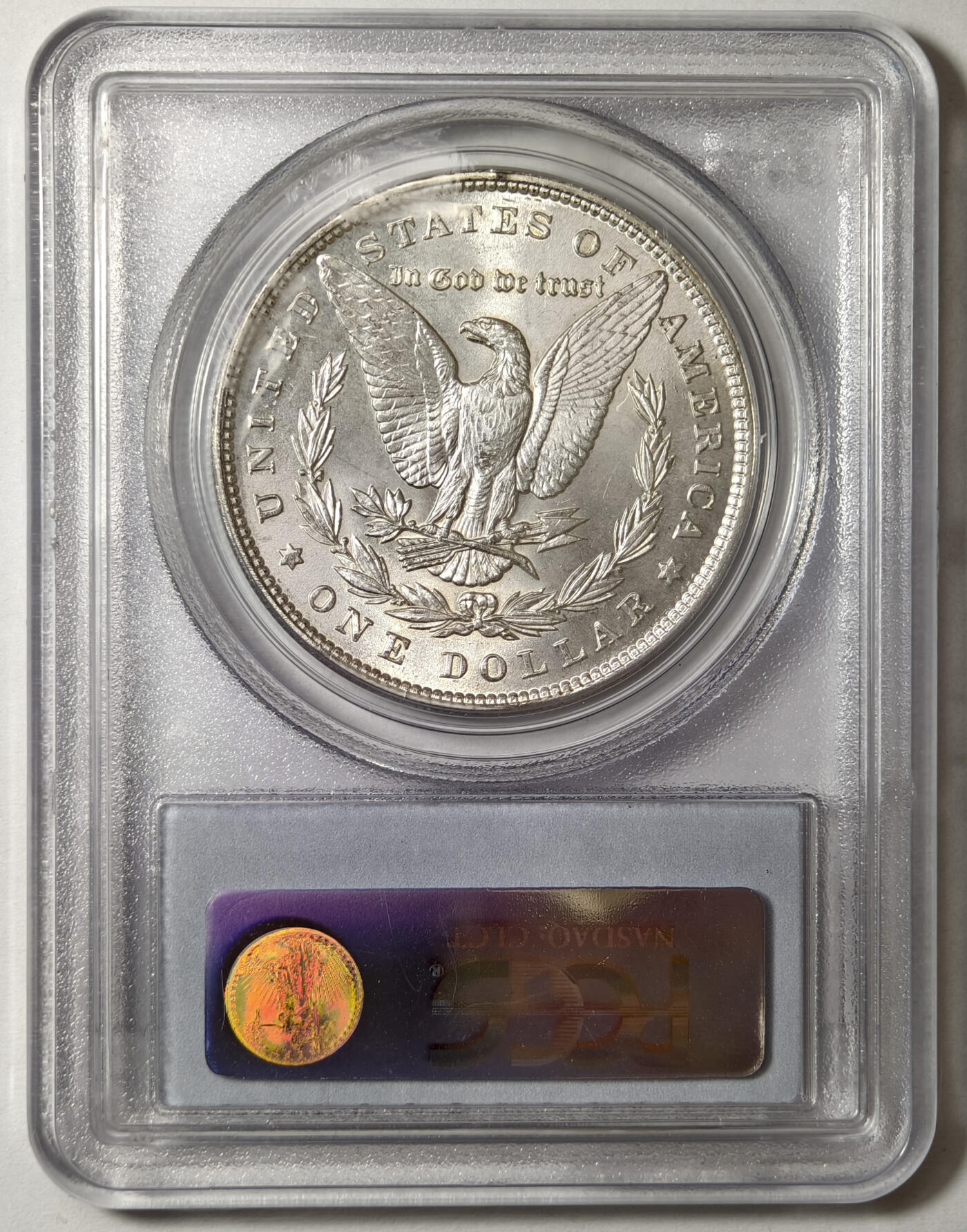 紫瑗钱币——第576期 美国 1896年  摩根 大头妹 1美元 银币 PCGS MS64 老盒 霜面质感