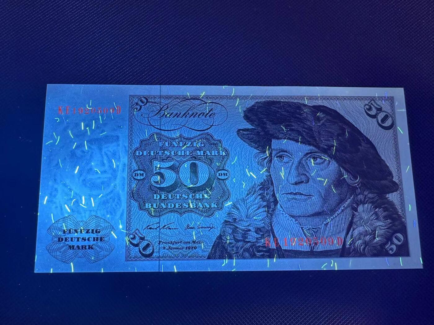 喜羊羊钱币收藏2025第7期(普品场) 德国1970年50马克 unc   ke1920509d  无47  