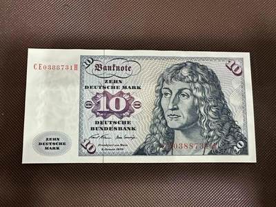 喜羊羊钱币收藏2025第7期(普品场) - 德国1970 10马克  unc 有浪文  