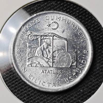 KK钱币收藏小铺 第309期 2月预留时间 周末发货 - 1975土耳其10库鲁 农粮纪念币 