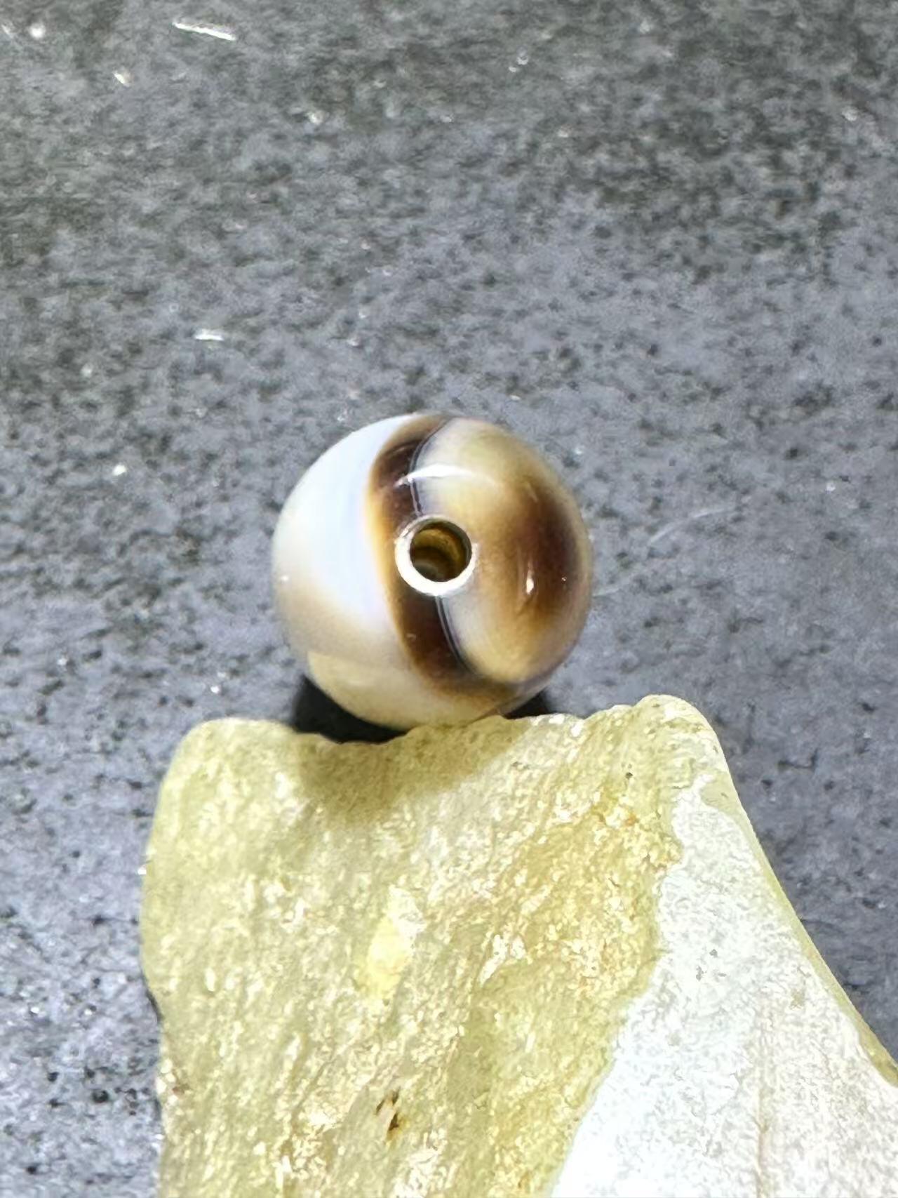 天眼药师玛瑙通货桶珠一个