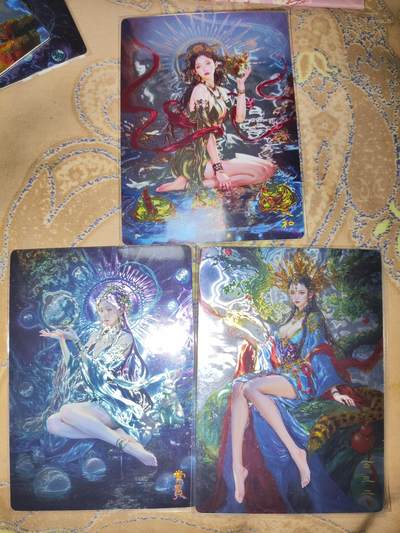 阳大大卡牌超级大甩拍第62期（周五晚上九点截拍，持续收拍品，进群福利早知道） - 奇典 玄灵谱 山海经 宗Rich 常曦+羲和+西王母 三女神 绝美光刻三张