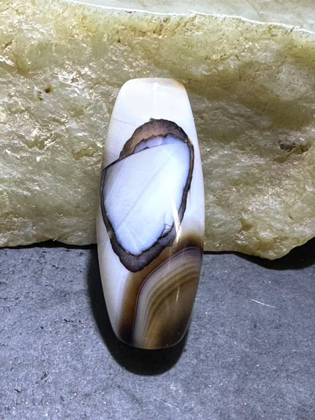 天眼药师玛瑙通货桶珠一个