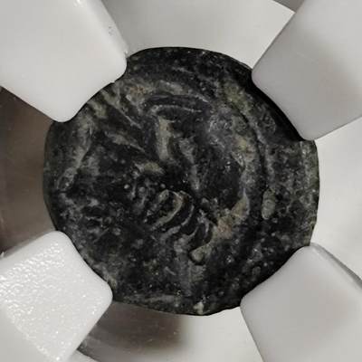 希腊罗马丝路打制币化石【中外钱币放漏】专场！陆小鱼的钱币仓，限时拍卖第070场 - 少见品种 古希腊 阿波罗铜币/双耳细颈瓶