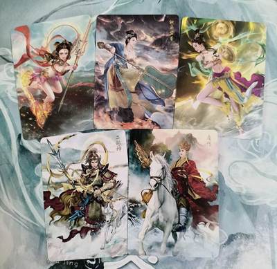 龙虎卡牌第46场 （无佣金，满120包邮，欢迎送拍） - 普卡5张 燎原西游 不重复人物5张A