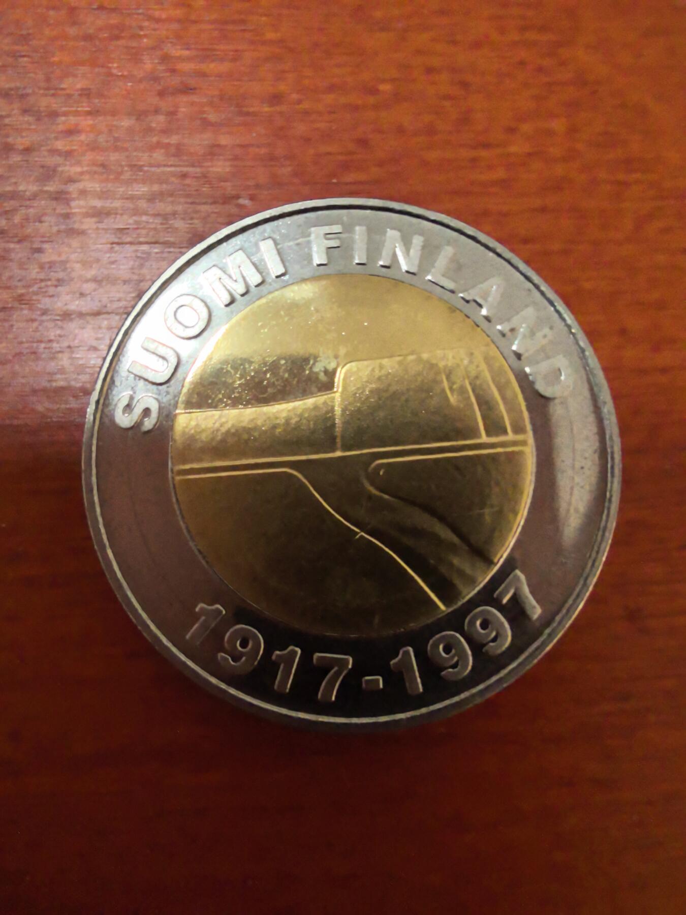 长老汇蛇年精选第二十四场拍卖 1997芬兰独立80周年双金属25马克币