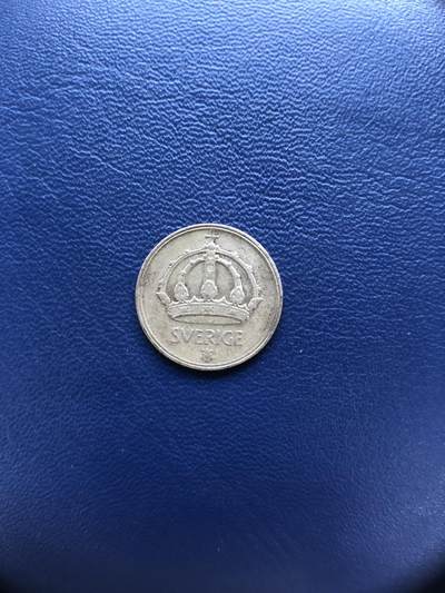 日本朝鲜俄罗斯多国纸币硬币 - 瑞典1943年25欧尔银币