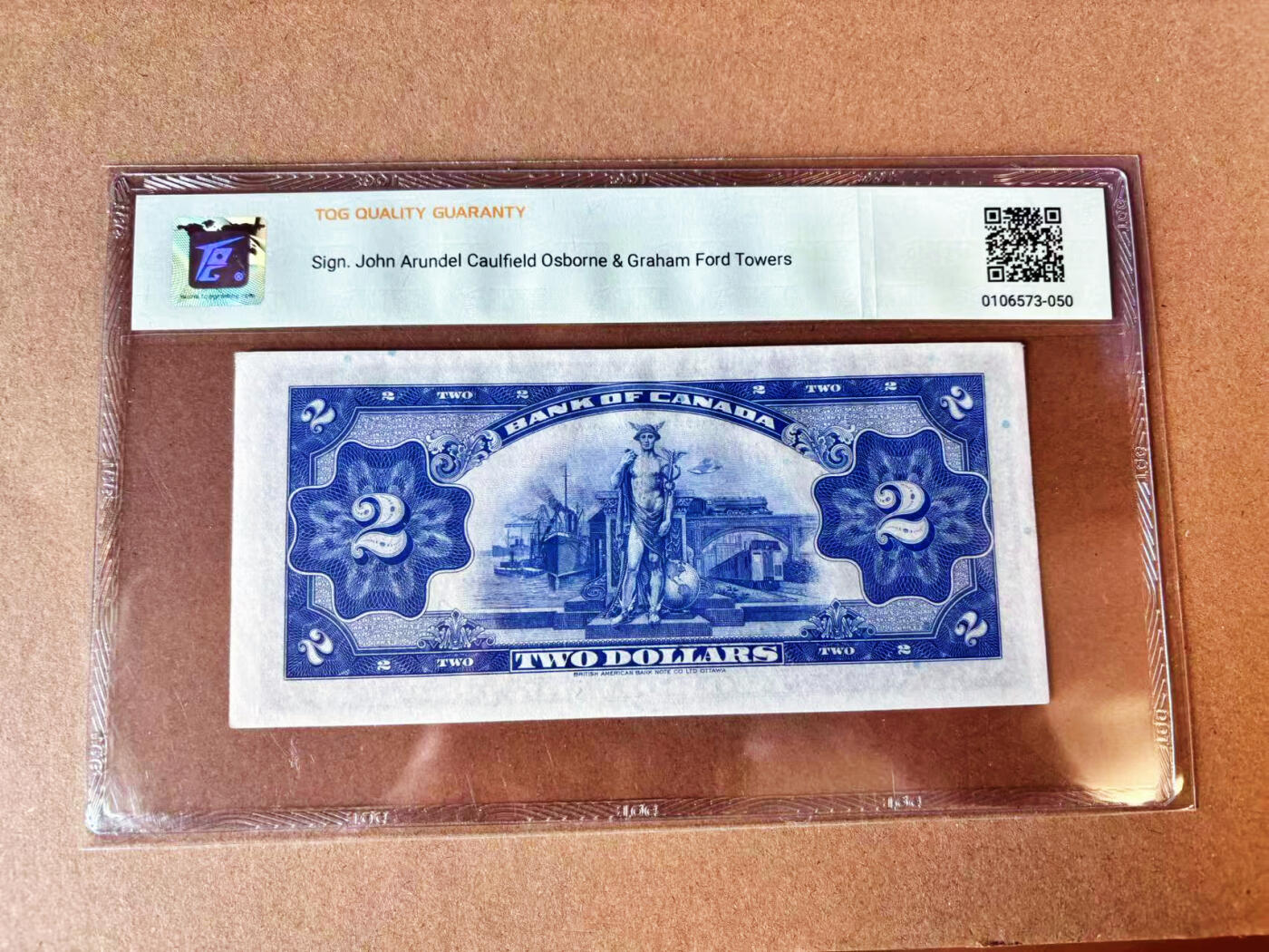 【Blue Auction】世界纸币精拍第697期【精】——18级TOP拍卖/信誉/品质/专业/高效💫 加拿大 1935年2元 TQG53 玛丽皇后 