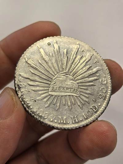博洋堂世界钱币拍卖第131期（全场包邮） - 墨西哥鹰洋MO.1884，AU底板，在华流通，有戳记