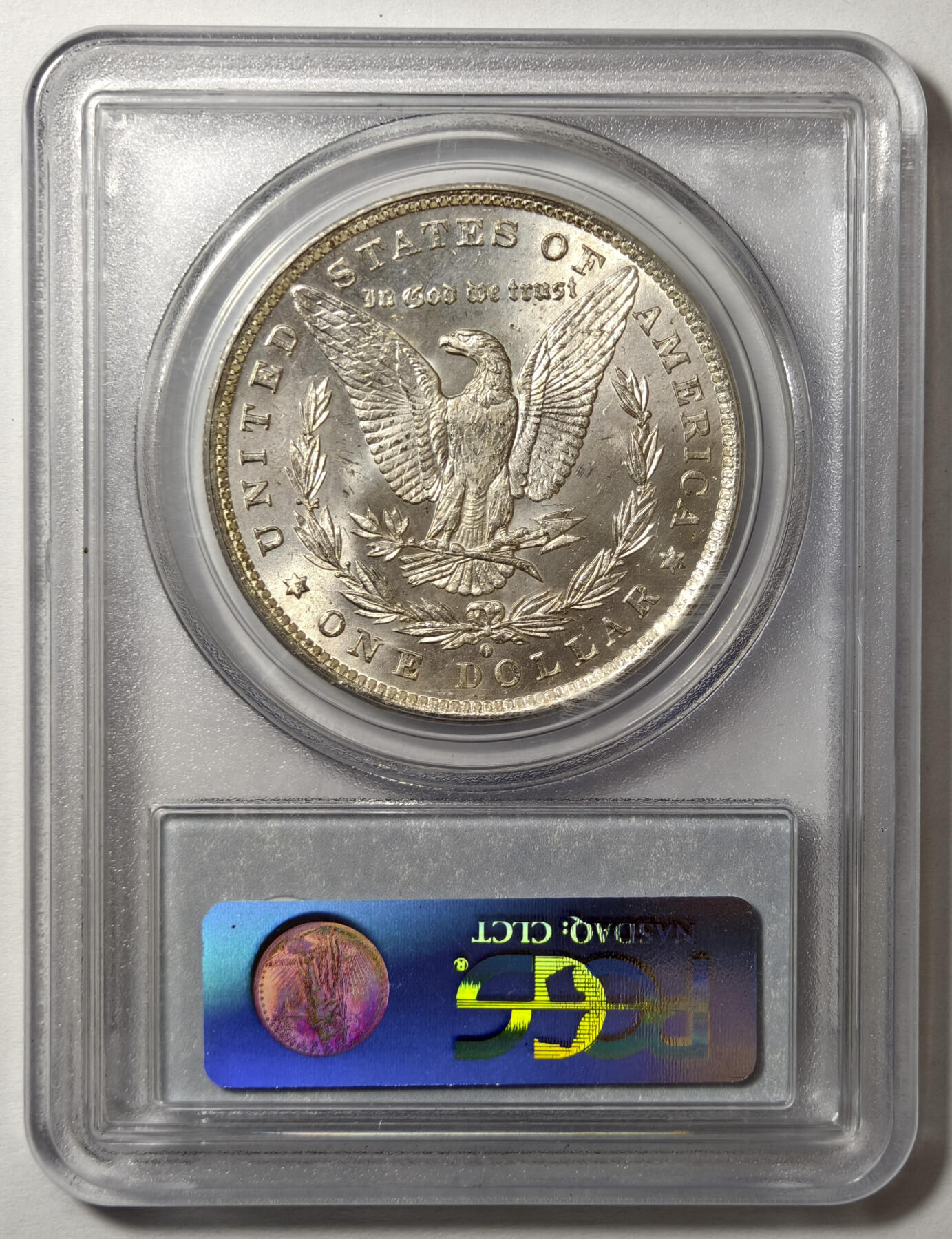 紫瑗钱币——第576期 美国 1884年 O版 摩根 大头妹 1美元 银币 PCGS MS64 老盒