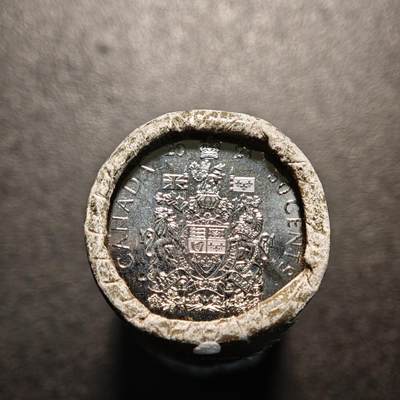 【德藏】世界币章拍卖第138期（拍品征集中~欢迎藏友联系） - 2021年 加拿大镀镍钢50分 整卷 原卷
