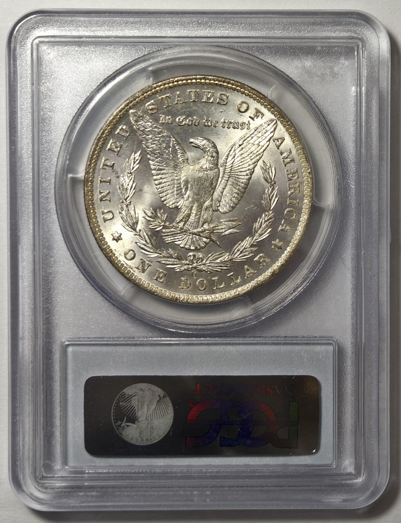 紫瑗钱币——第575期 美国 1884年 O版 摩根 大头妹 1美元 银币 PCGS MS64 老盒