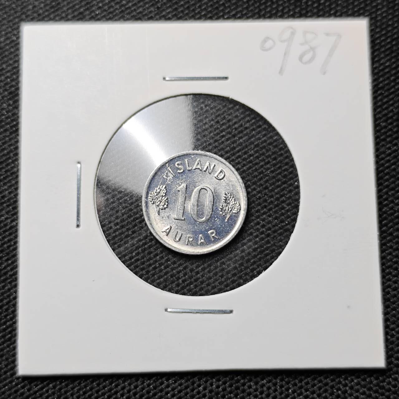 KK钱币收藏小铺 第309期 2月预留时间 周末发货 1974冰岛10奥拉 好品