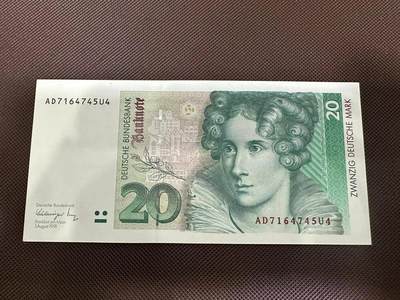 喜羊羊钱币收藏2025第7期(普品场) - 德国1991年20马克 unc  
