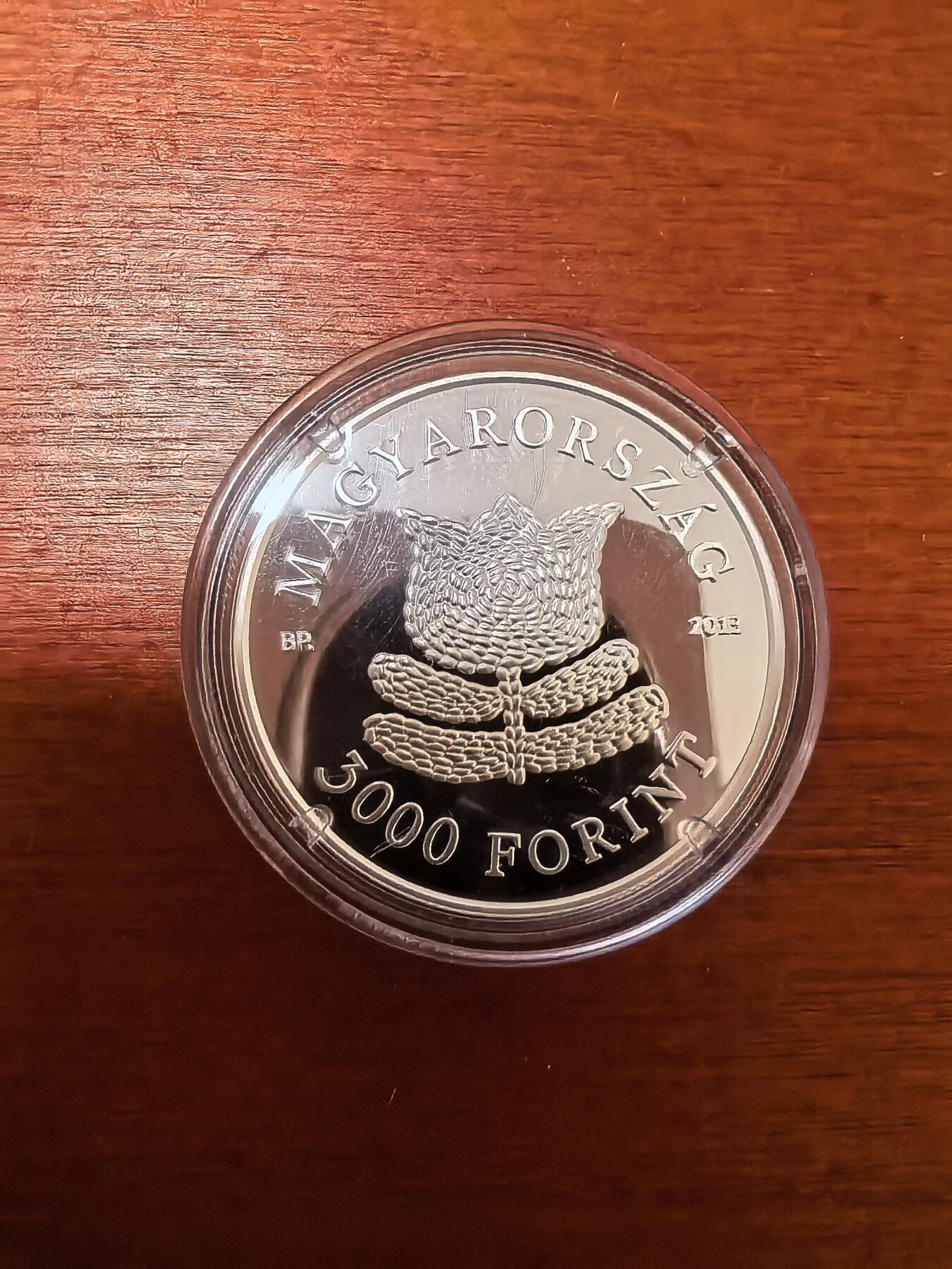 长老汇蛇年精选第二十四场拍卖 2013匈牙利舞厅3000弗林特精制银币，带证书，4000枚