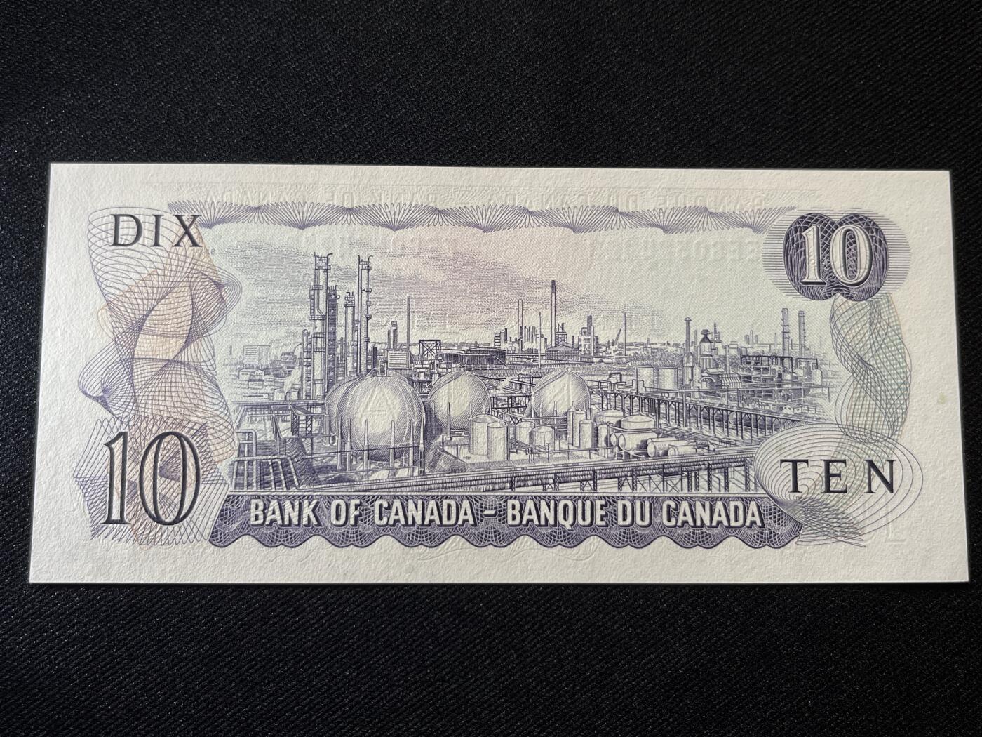 咖啡豆•收藏 2025年Jul_23世界各国纸币拍卖 加拿大 1971年 10元 全新UNC 外国纸币