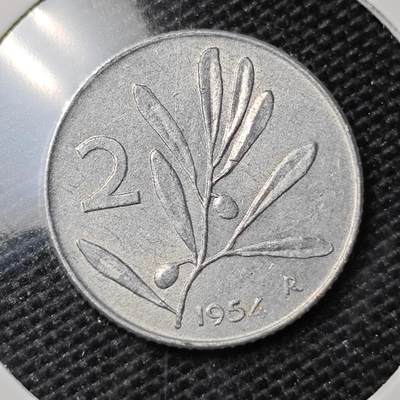 KK钱币收藏小铺 第309期 2月预留时间 周末发货 - 1954意大利2里拉 蜜蜂