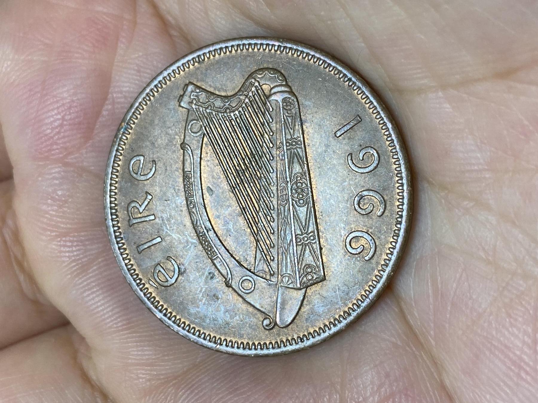2025年第六十七场(总第九十三场）外国好品散币(免佣金) 好品–爱尔兰🇮🇪1966年1便士大铜币(共和国时期)