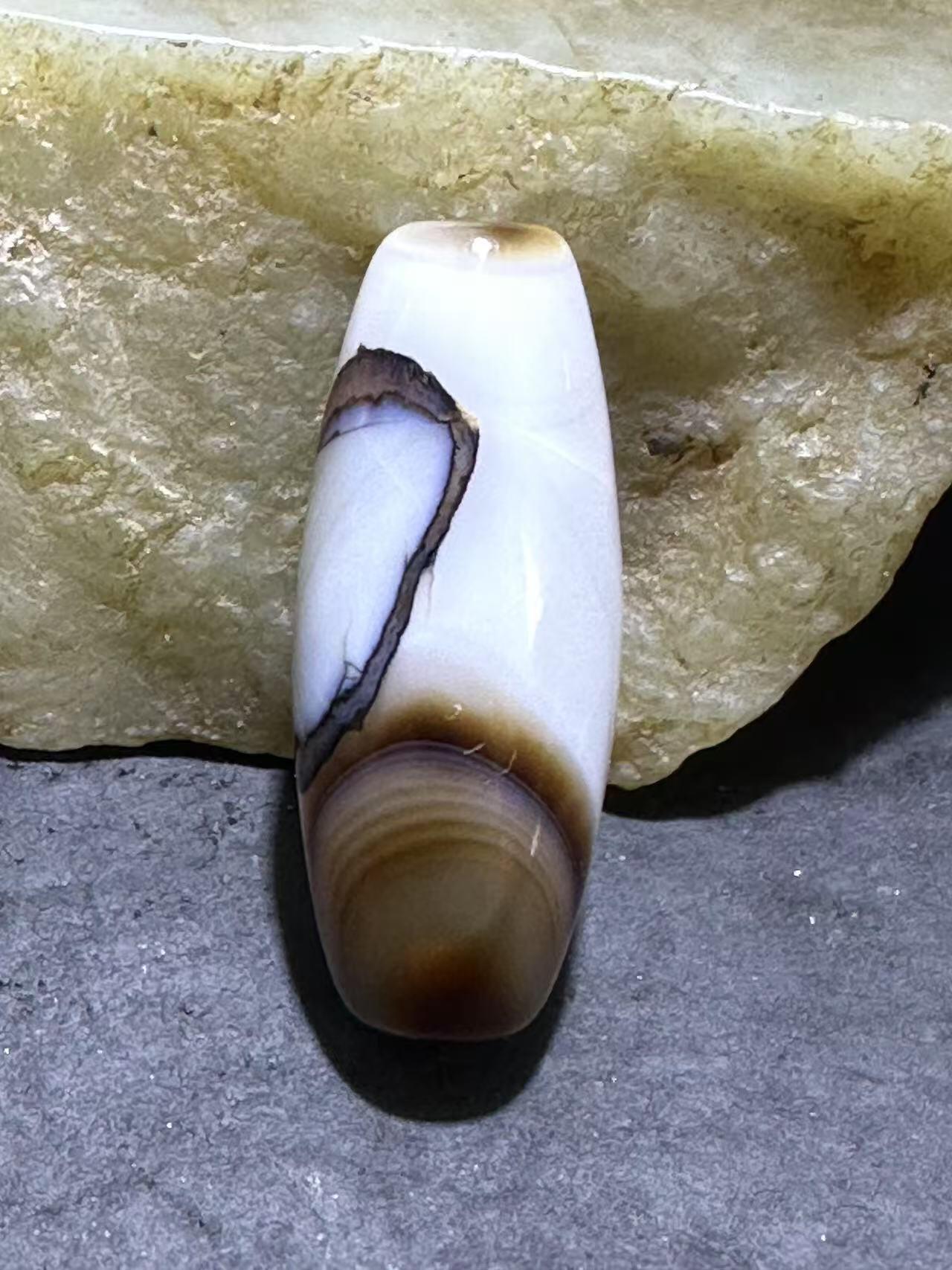 天眼药师玛瑙通货桶珠一个