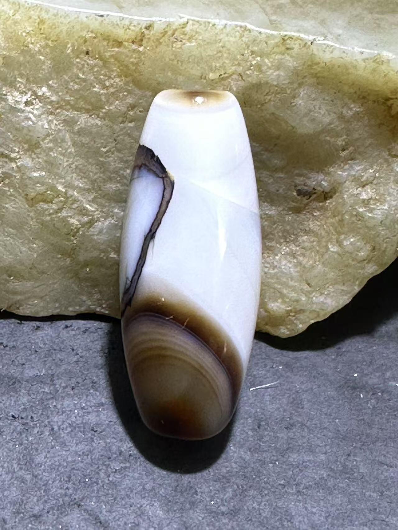 天眼药师玛瑙通货桶珠一个