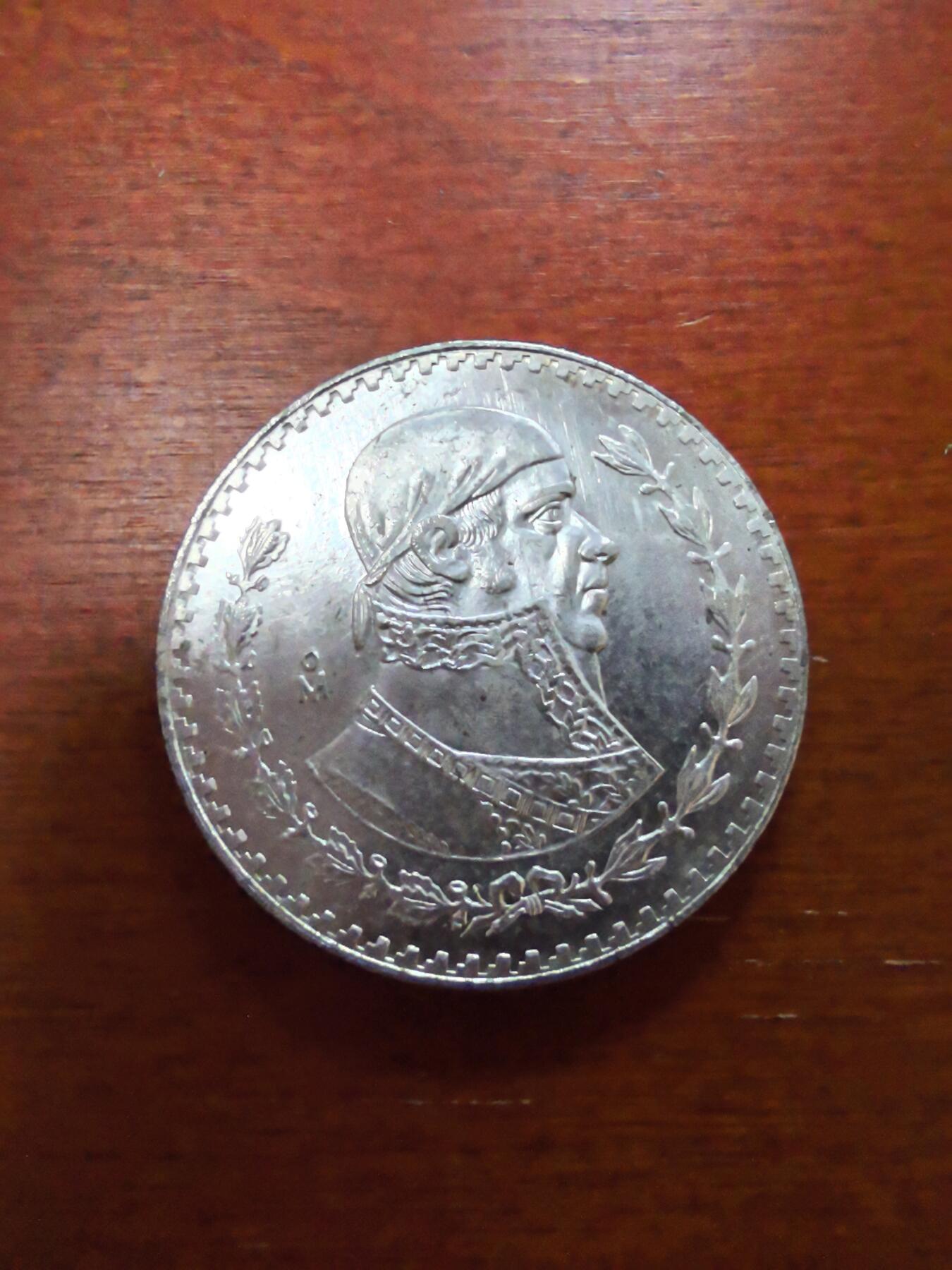 长老汇蛇年精选第二十五场拍卖 1965墨西哥1比索银币，含银量10%，本年份发行量最少