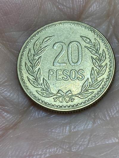 2025年第六十八场(总第九十四场）外国好品散币(免佣金) - 好品–哥伦比亚🇨🇴1992年20比索(早期72边珠版)