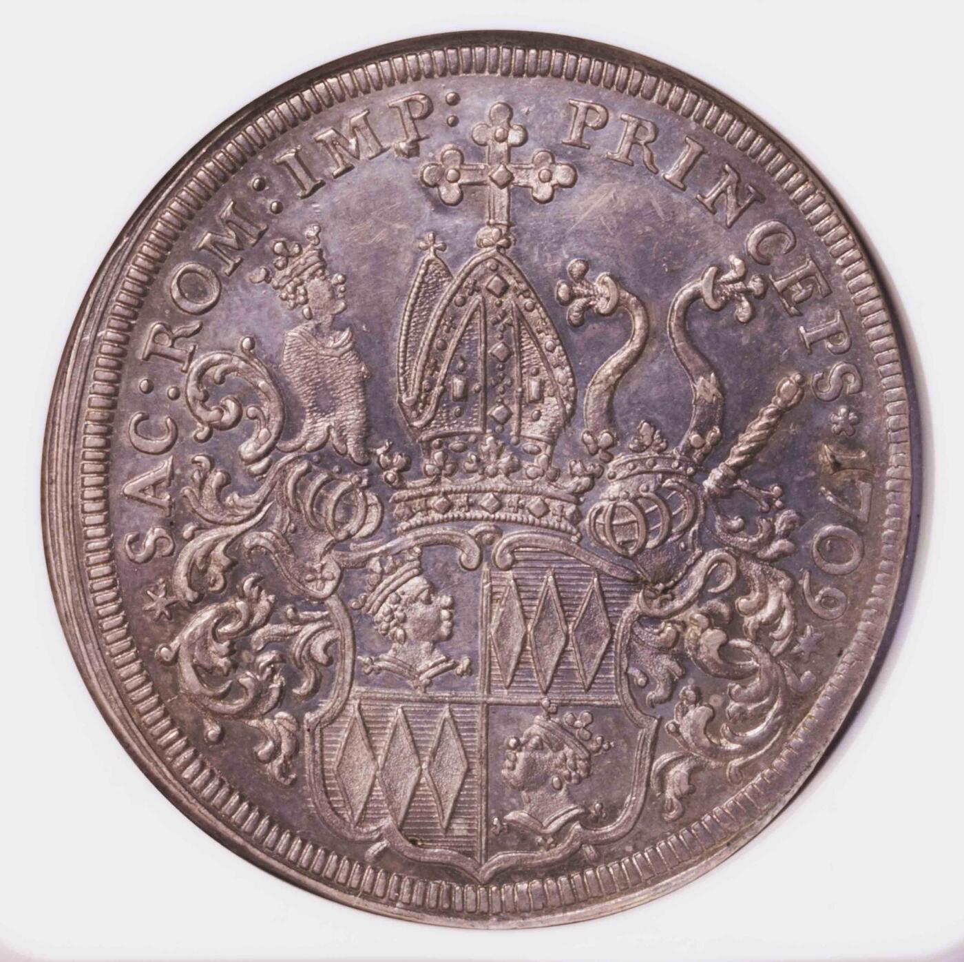 NGC-MS63 1709福莱辛堡大波浪公爵纹章泰勒 冠军分