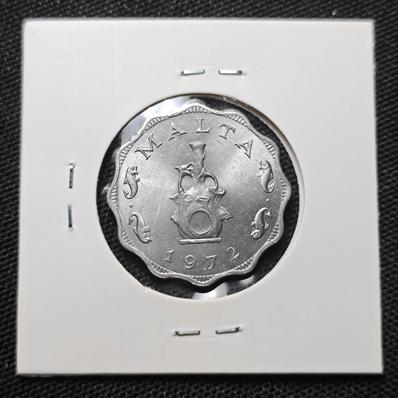 KK钱币收藏小铺 第309期 2月预留时间 周末发货 1972 马耳他5米尔 好品