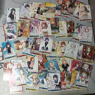 花开卡拍第31期（7月20号周日截拍，品控勿拍!!!拍品不寄存，运费5元，自制卡难免瑕疵，可能存在轻微撞角爆边等出厂瑕疵，品控介意勿拍！） - 黑白双翼 学园偶像大师 妹卡 不重复 48张，大部分撞角介意勿拍