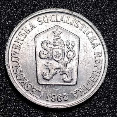 泉币菌-第55场-各国散币场 - 捷克斯洛伐克 1969年10赫勒铝币，22mm